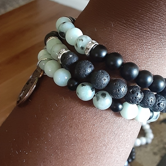 Gemstone Bracelet Stack - Picture 1 of 4